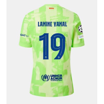 Moški Nogometni dresi Barcelona Lamine Yamal #19 Tretji 2024-25 Kratek Rokav Moški Nogometni dresi Barcelona Lamine Yamal #19 Tretji 2024-25 Kratek Rokav